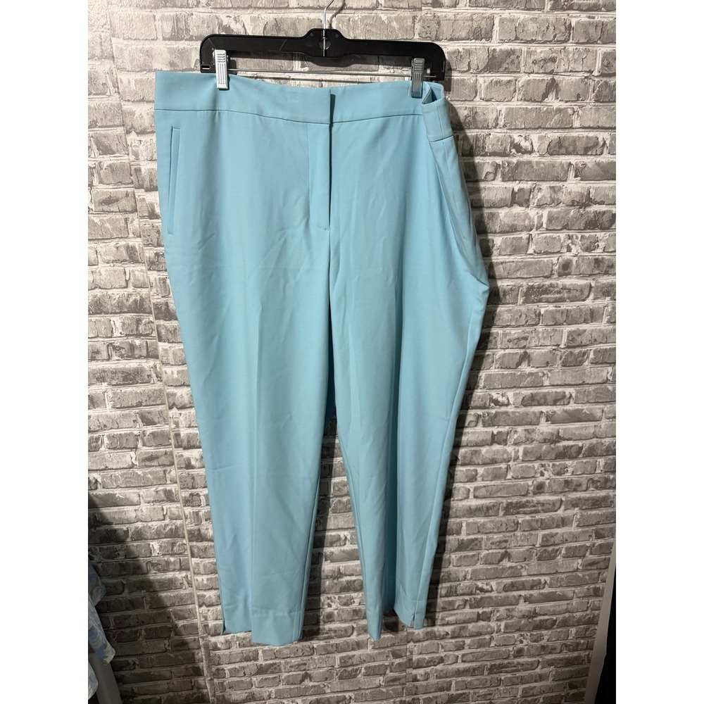 Talbots Womens Light Blue Tapered Leg Dress Pants Size 18 NWT